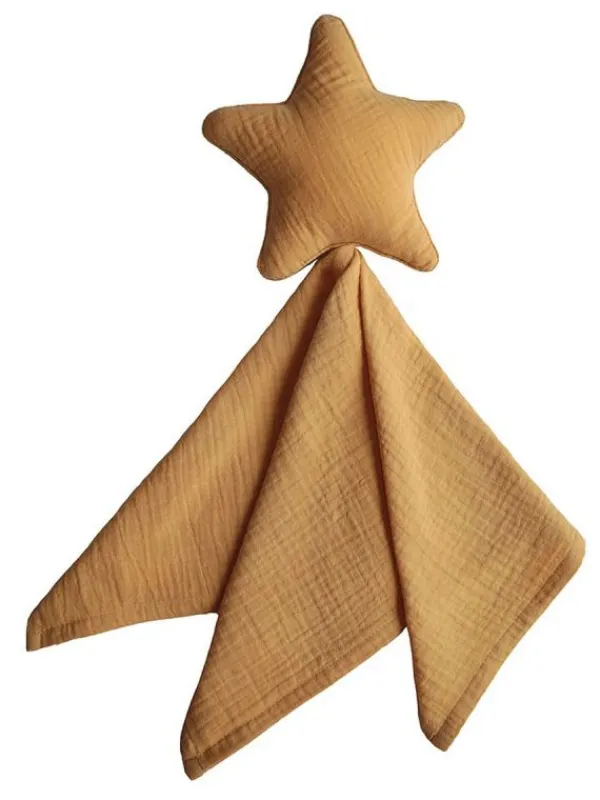 Sale Lovey Blanket Star Fall uniriepu, sinappi | Ensilelut Ja Unirievut