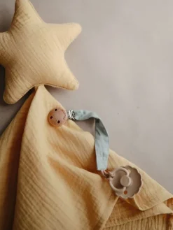 Sale Lovey Blanket Star Fall uniriepu, sinappi | Ensilelut Ja Unirievut