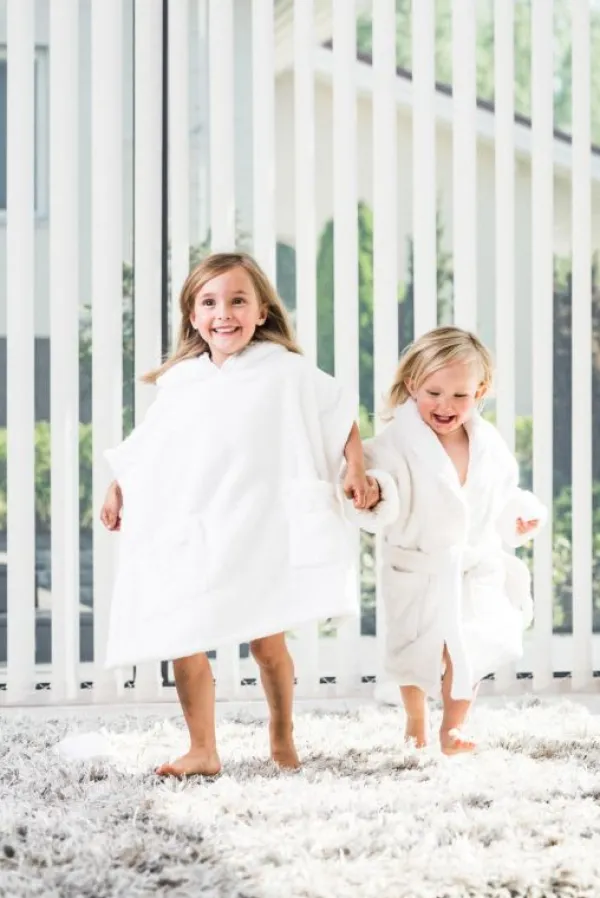Outlet Luin Living Ponchopyyhe, 4 eri kokoa, Snow Kylpy|Äidin Hemmottelu