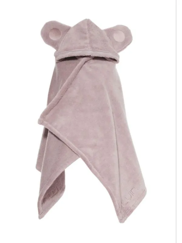 Clearance Luin Living Vauvapyyhe nallenkorvilla 0-5v, Dusty Rose Kylpy