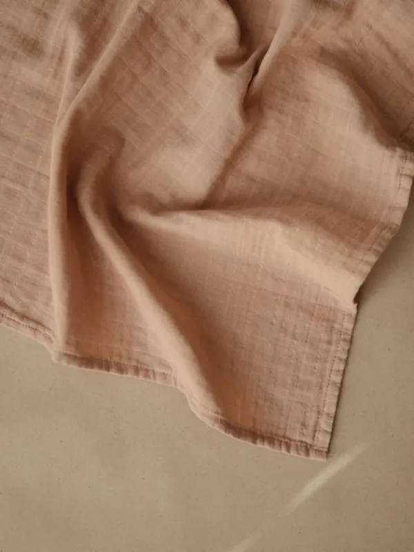 Outlet Luomupuuvillainen harso 3-Pack, blush | Puuvillaharsot