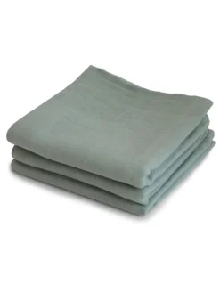 Clearance Luomupuuvillainen harso 3-Pack, sage | Puuvillaharsot