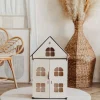 Clearance Luonnollinen puinen nukkekoti avattavalla etuosalla Toiminnalliset Lelut|Puiset Lelut