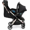 Discount Eva 3 Matkarattaat - Essential Black/Champagne Lastenvaunut Ja Rattaat