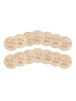 Sale Milestone puiset kortit vauvalle - Baby Shower -Lahjat|Vauvakirjat Ja Kortit
