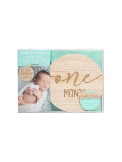 Sale Milestone puiset kortit vauvalle - Baby Shower -Lahjat|Vauvakirjat Ja Kortit