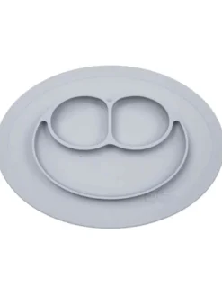 New Mini Mat lasten kulho + ruokailualusta, grey | Ruokailuhetkiin