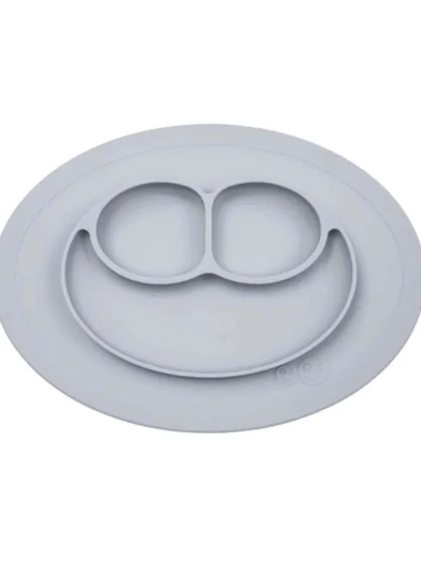 New Mini Mat lasten kulho + ruokailualusta, grey | Ruokailuhetkiin