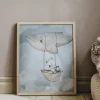 Online FLYING WHALE 40x50 Julisteet Ja Printit