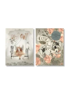 Best - onnittelukortti 2-pack - ROSES Lahjapaketointi & Kortit|Vauvakirjat Ja Kortit