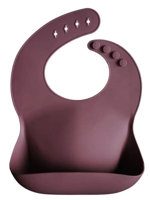 silikoninen ruokalappu (dusty rose) Ruokailuhetkiin