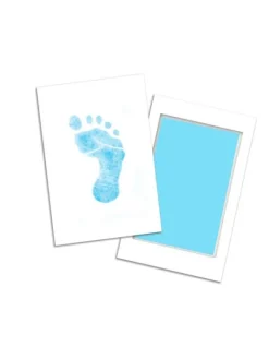 Sale Mustelevy vauvan jalanjäljille, sininen Baby Shower -Lahjat|Vauvakirjat Ja Kortit