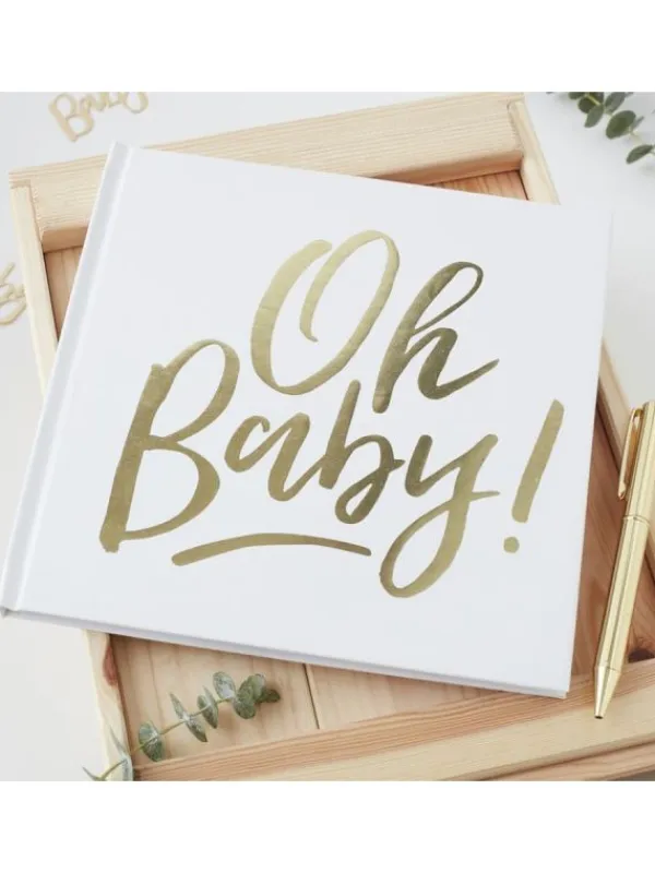 Sale Oh Baby! Vieraskirja vauvajuhliin Juhlan Aika|Vauvakirjat Ja Kortit