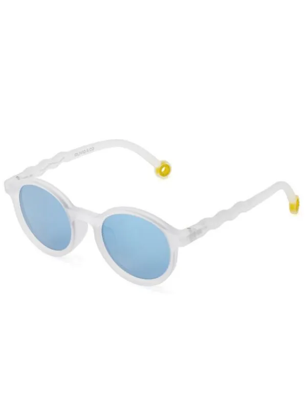 New Lasten Aurinkolasit Kids 3-5v, Oval Jellyfish White Lasten Aurinkolasit