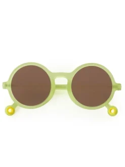 Discount Lasten Aurinkolasit Kids 3-5v, Round Lime Green Lasten Aurinkolasit