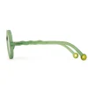 Outlet Lasten Aurinkolasit Kids 3-5v, Round Olive Green Lasten Aurinkolasit