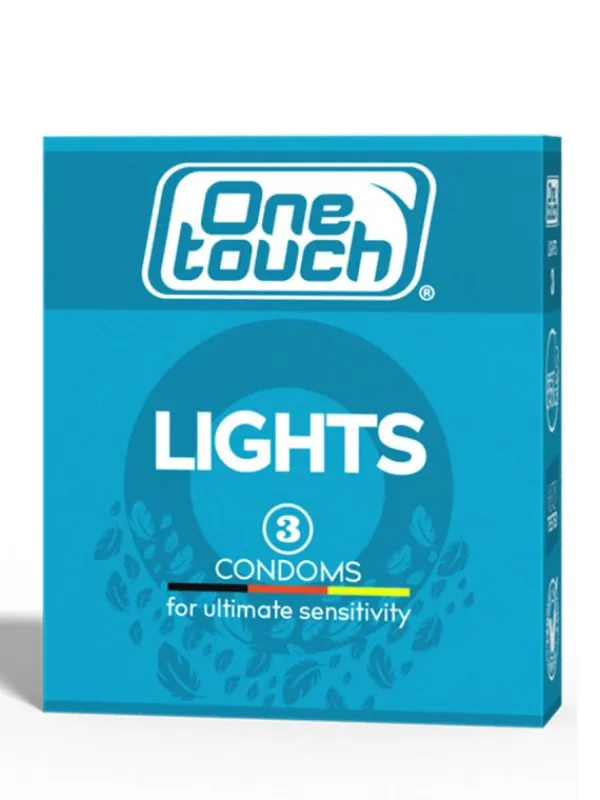 Online One Touch Lights ultraohuet kondomit 3 kpl Kondomit