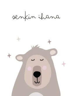 New Onnittelukortti nalle - senkin ihana Lahjapaketointi & Kortit