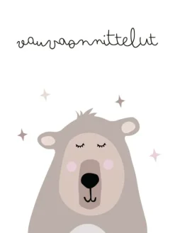 Online Onnittelukortti nalle - vauvaonnittelut Lahjapaketointi & Kortit