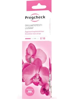 Hot Ovulaatiotesti liuska 10 kpl Ovulaatiotestit|Pregcheck-Testit