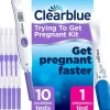Ovulaatiotestit Clearblue Trying for a baby kit 10+1 kpl Ovulaatiotestit|Raskaustesti Ja Ovulaatiotesti – Testipaketit