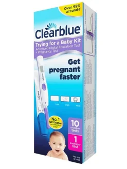 Ovulaatiotestit Clearblue Trying for a baby kit 10+1 kpl Ovulaatiotestit|Raskaustesti Ja Ovulaatiotesti – Testipaketit