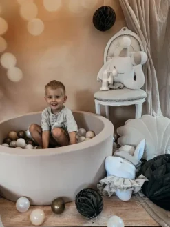 Sale Pehmeä pallomeri + pallot (valitse värit), beige Lasten Pallomeret