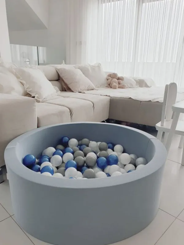 New Pehmeä pallomeri + pallot (valitse värit), dusty blue Lasten Pallomeret