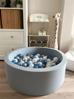 New Pehmeä pallomeri + pallot (valitse värit), dusty blue Lasten Pallomeret
