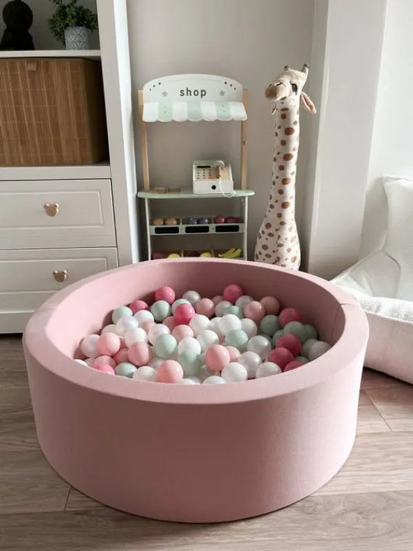 Hot Pehmeä pallomeri + pallot (valitse värit), powder rose Lasten Pallomeret