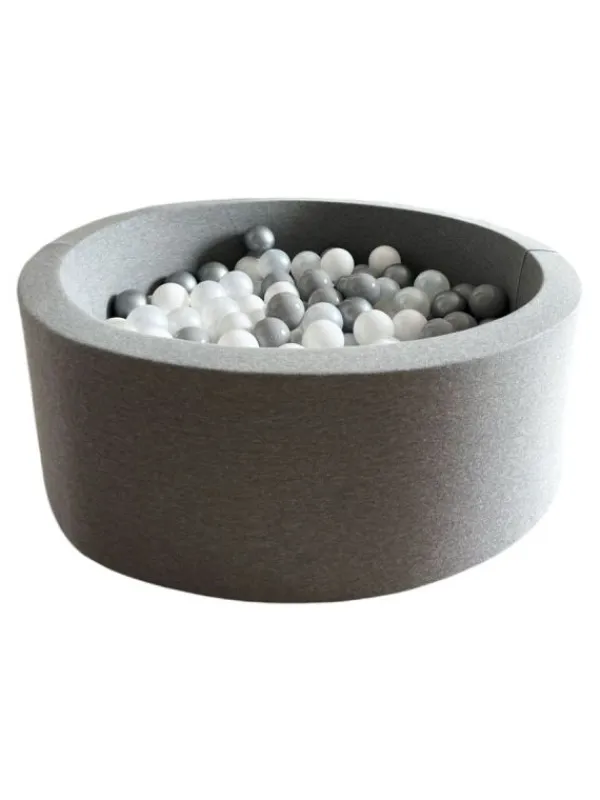 Online Pehmeä pallomeri + pallot (valitse värit), dark grey Lasten Pallomeret
