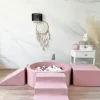 Sale Pehmustettu pallomeri, leikkialusta, liukumäki ja portaat - Pink Lasten Pallomeret