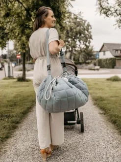 Play&Go leikkimatto/lelupussi Organic Soft, Dusty Blue Leikkimatot