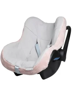 Online Päällinen vauvan turvakaukaloon, Teddy old pink Lämpöpussit