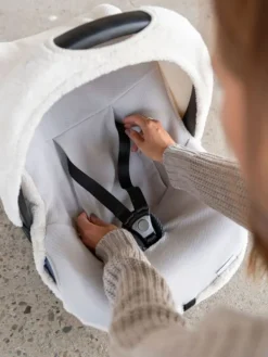 Online Päällinen vauvan turvakaukaloon, Teddy old pink Lämpöpussit