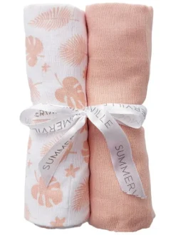 Online Puuvilla harsosetti 2-pack peachy GOTS Puuvillaharsot