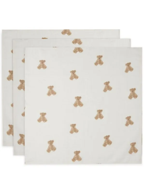 Puuvilla harsosetti 3-pack - Teddy Bear Puuvillaharsot