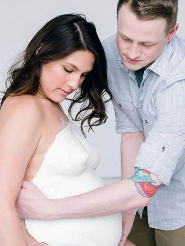Raskausmahan ikuistamiskipsi Baby Shower -Lahjat