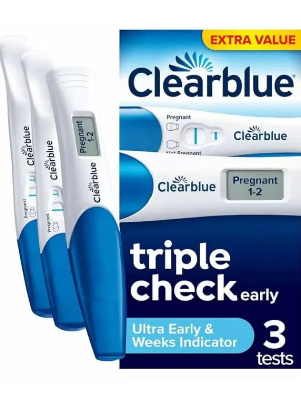 Outlet Raskaustestit Clearblue Triple-Check & Date Clearblue-Testit|Raskaustestit