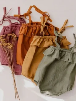 Outlet Ruffles Slip Strap body, brown Sisävaatteet