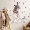 Seinätarra Setti 150x100cm, Bunny Girl Seinätarra Setit