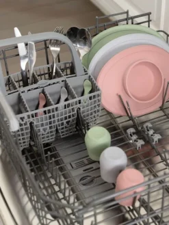 New Silikoniset Tiny Spoon ensilusikat Twin-Pack, grey | Ruokailuhetkiin