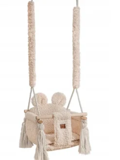 Clearance Swing Teddy Bear – lasten suloinen sisäkeinu, Teddy Beige Toiminnalliset Lelut