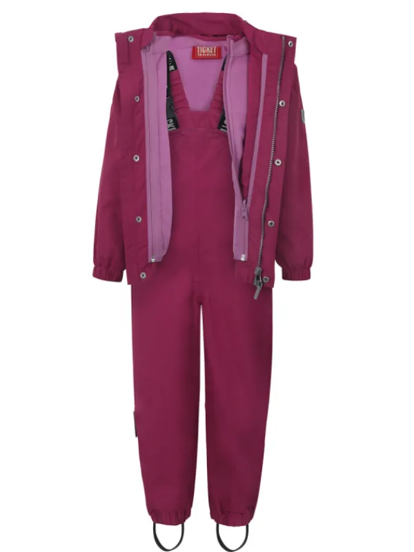 T2H Plain rain set with fleece, baton rouge Ulkovaatteet