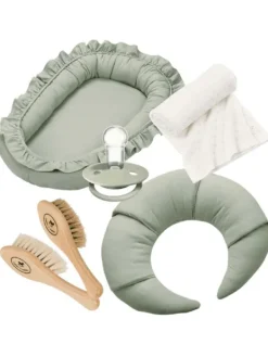 Vastasyntyneen Maxi set, sage green Unipesät Ja Unituet