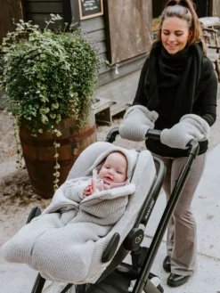 New Vaunurukkaset nepparikiinnityksellä, Hope ecru Lämpöpussit