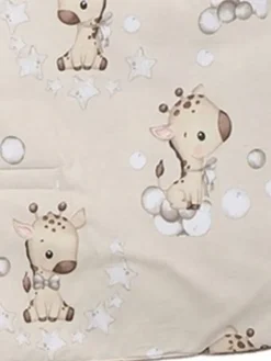 Outlet Vauvan turvakaukalon lämpöpussi – Beige velvet and giraffes Lämpöpussit