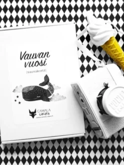 Outlet Vauvan vuosi - korttipakka | CAMALA (mustavalkoinen) Vauvakirjat Ja Kortit