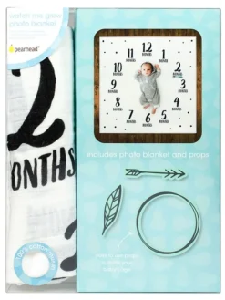 Clearance Watch me grow milestone - valokuvausviltti Baby Shower -Lahjat|Vauvakirjat Ja Kortit