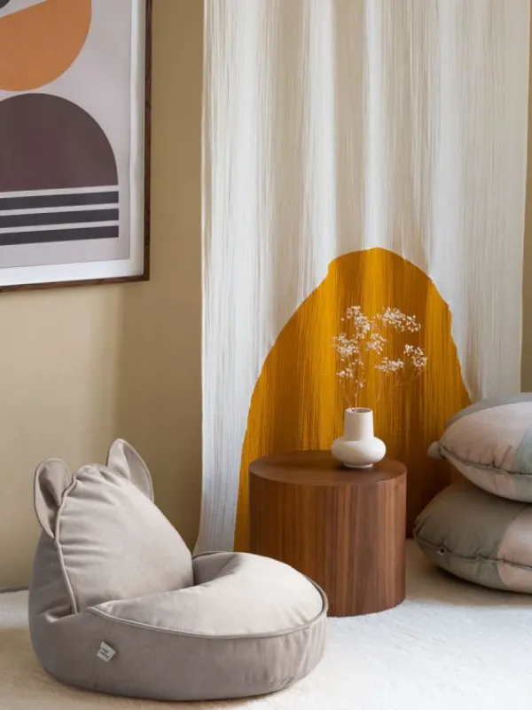 Clearance - Lasten säkkituoli Dusty Beige Bear Säkkituolit Ja Rahit